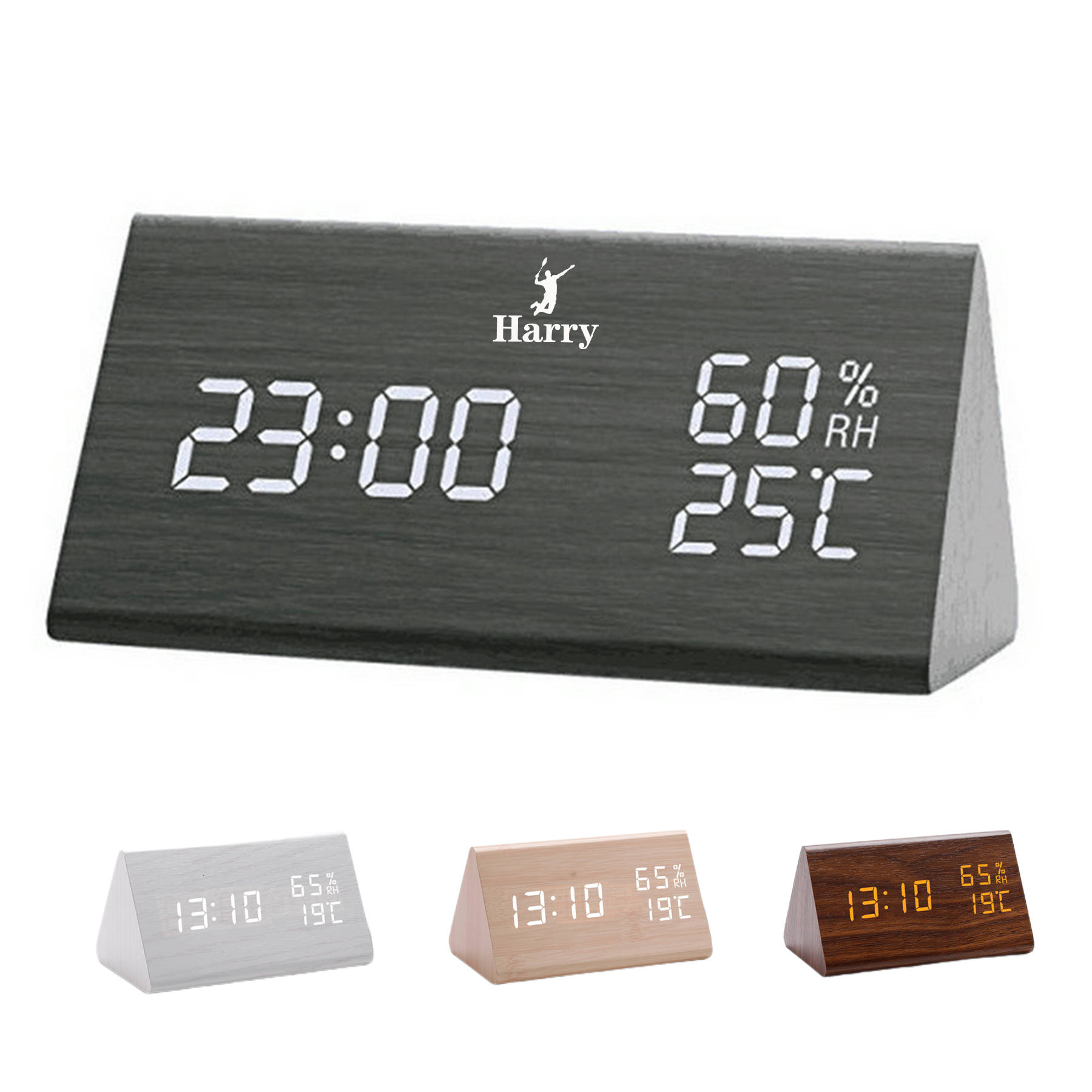 Led Temperature And Humidity Clock 4
