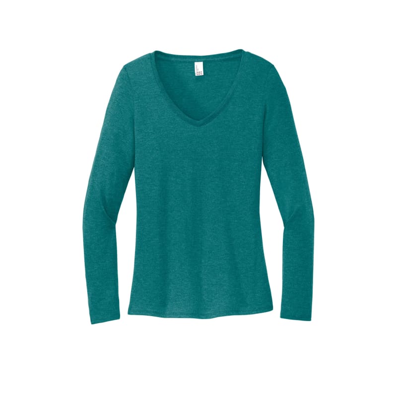 District Women's Perfect Tri Long Sleeve V-Neck Tee 16