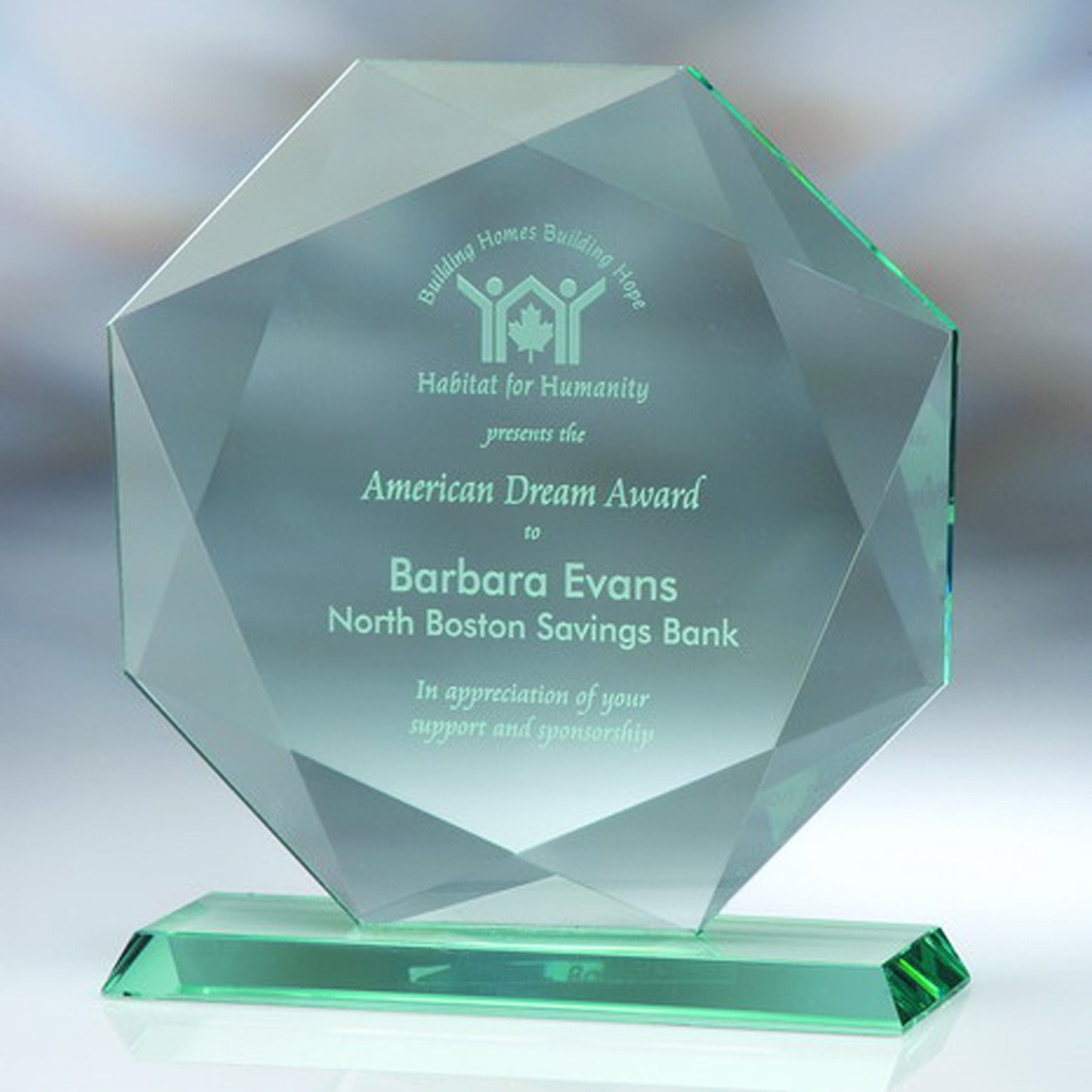 6-3/4" Award- Awards, Trophy-Diamond_D312GA 2