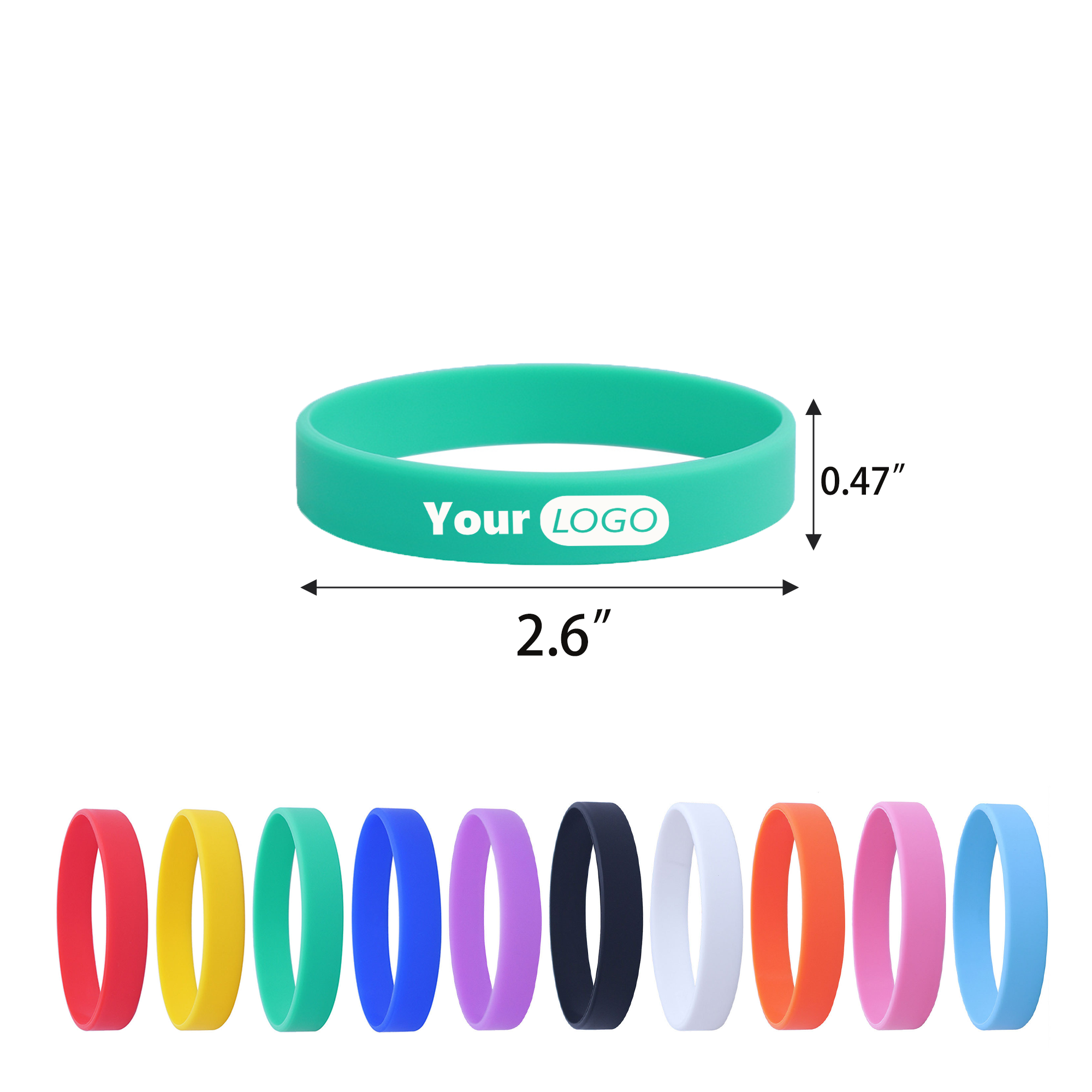 Silicone Wristbands MOQ 50 1