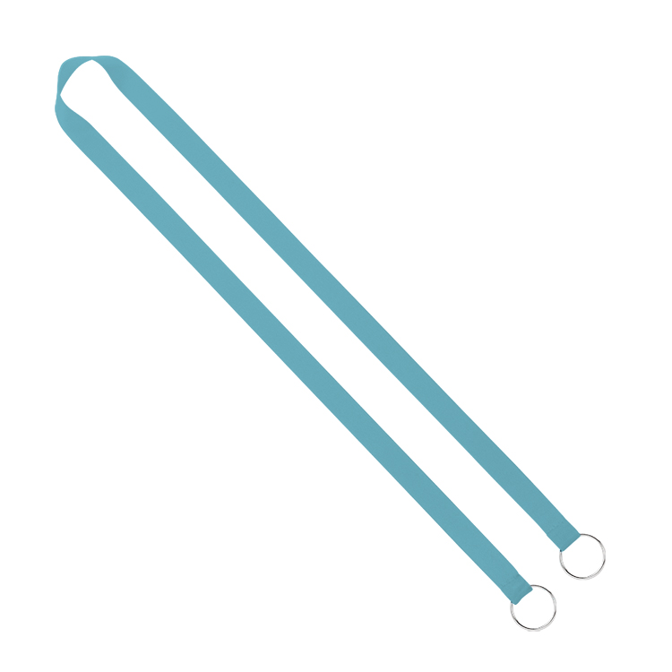 5/8" Screen Printed Lanyard with Double Clips 1