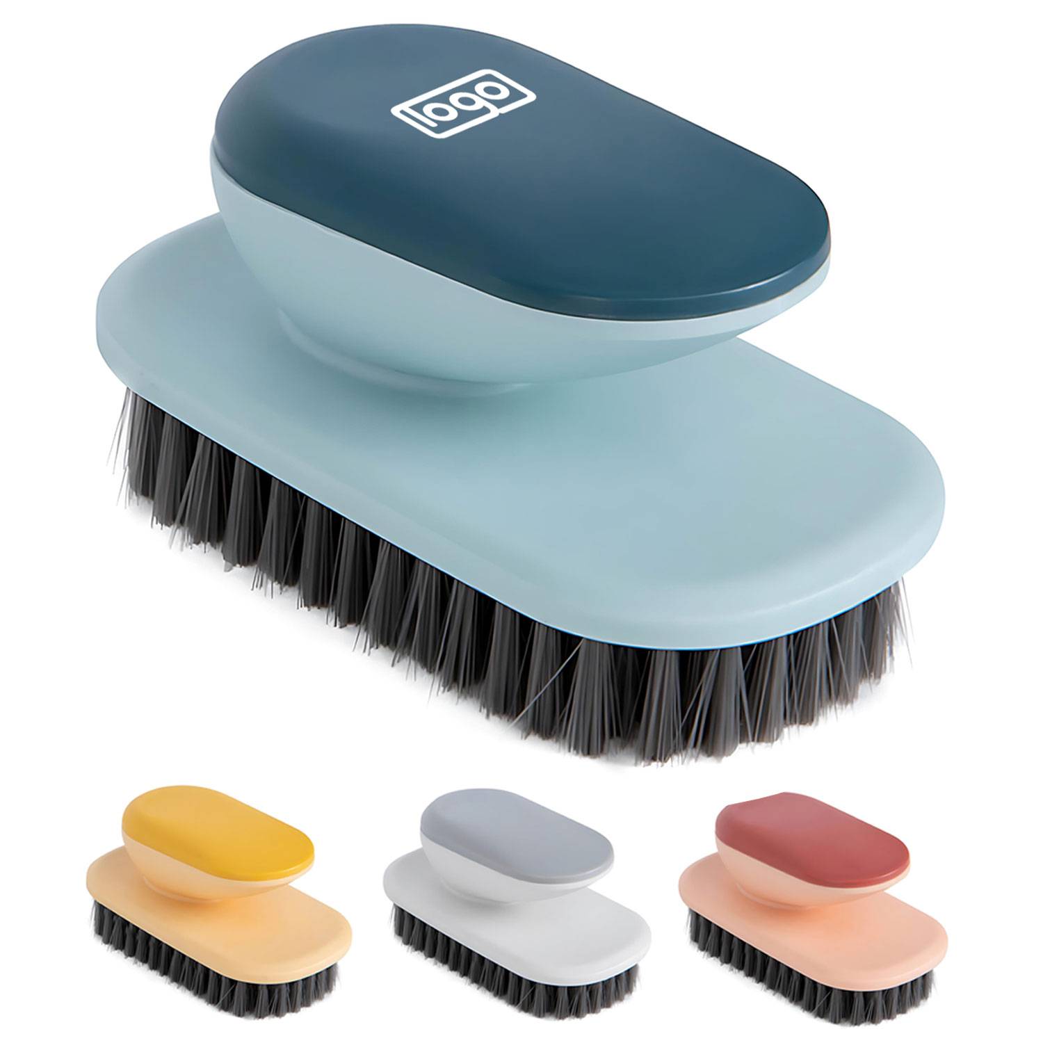 Multi-Functional Soft-Bristled Laundry Brush w/ Handle 2