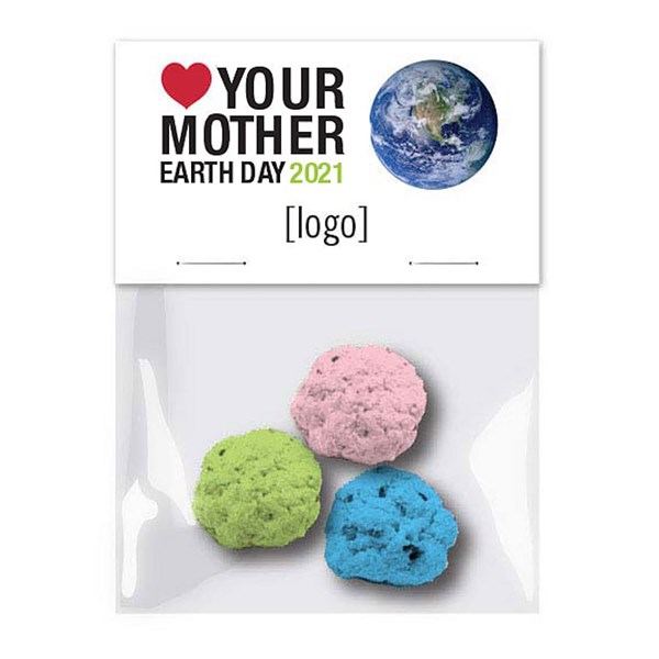 Earth Day Seed Paper Bomb Cello, 3 Pack 14