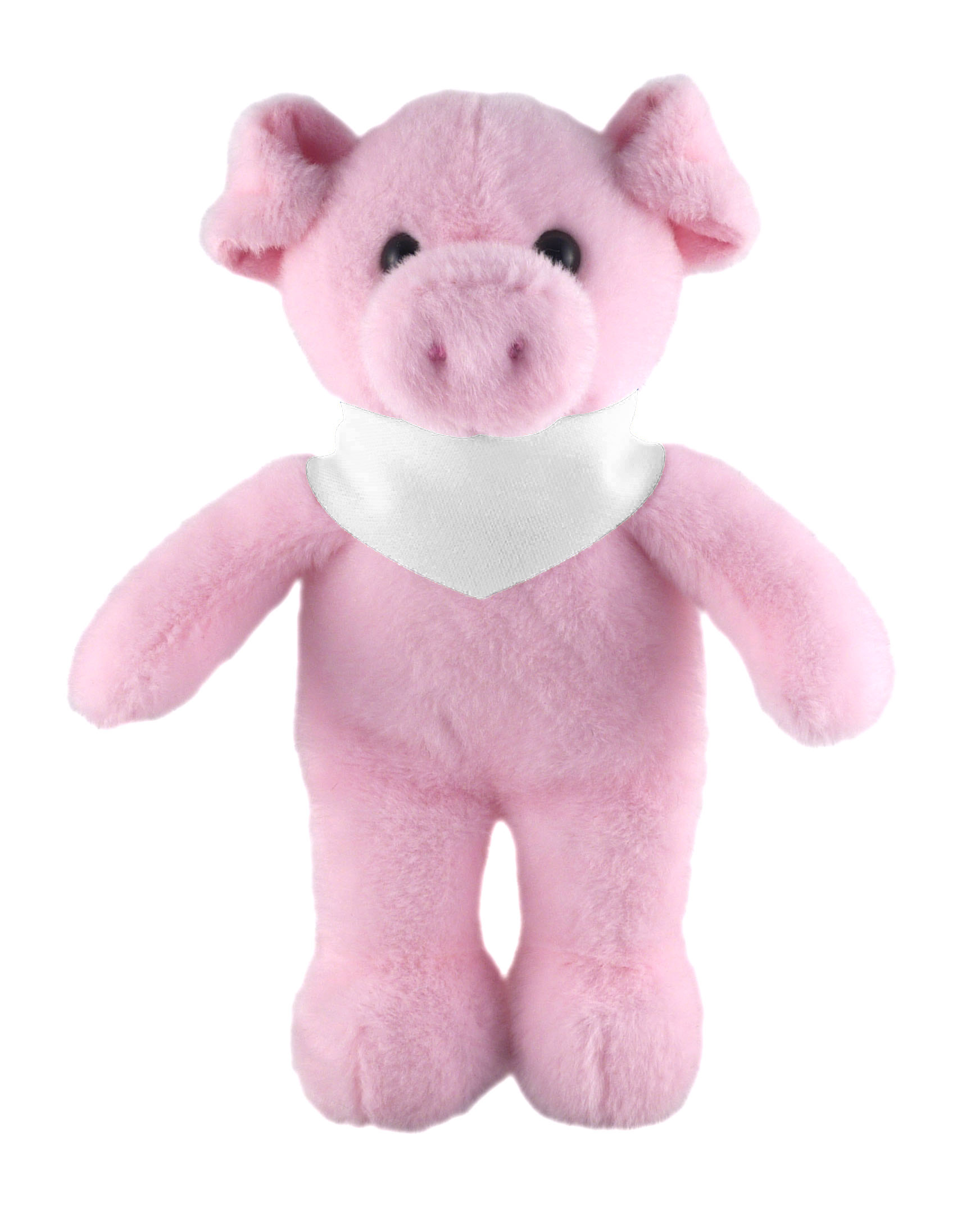 Soft Plush Stuffed Pig with Bandana 1