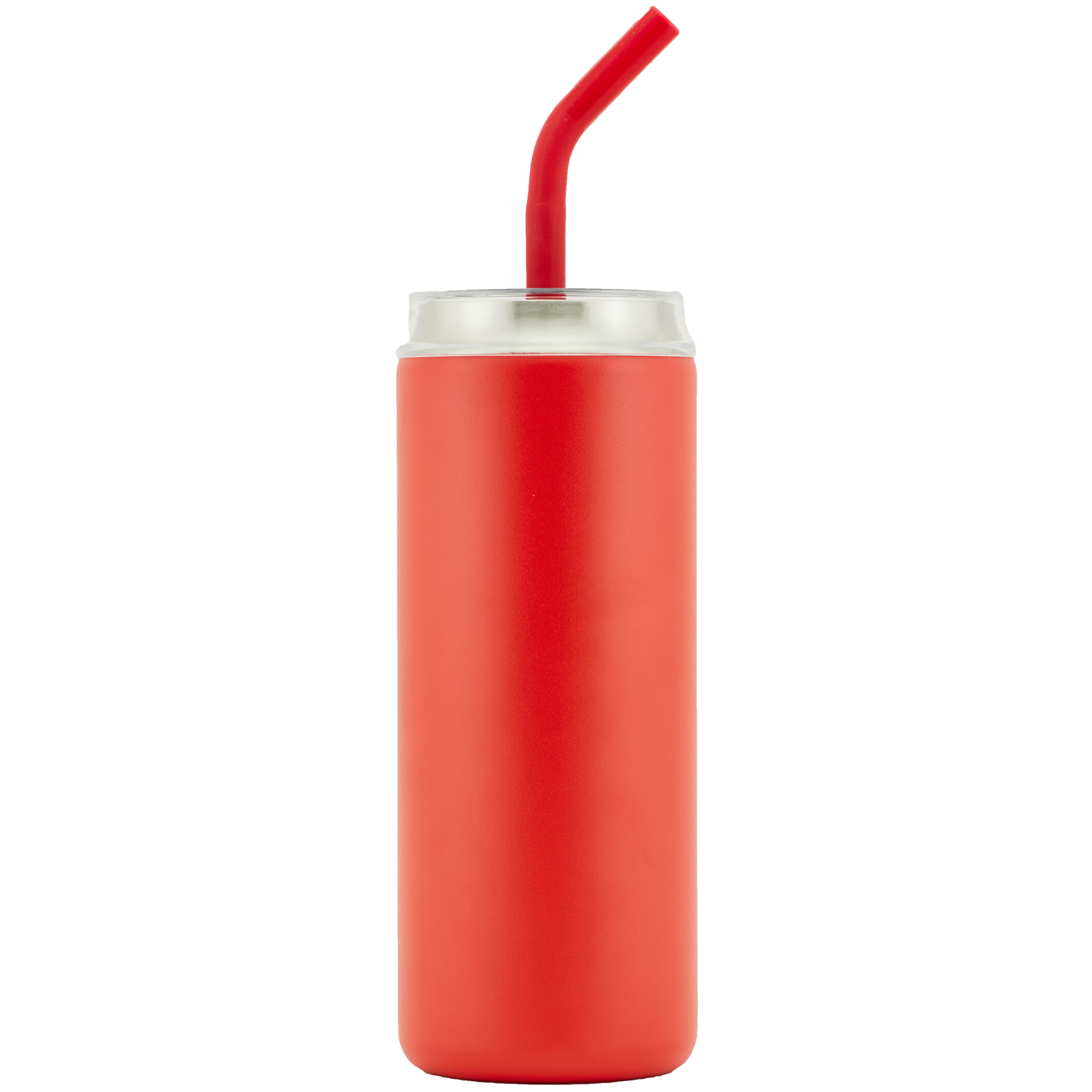 Newport 20oz Double Wall Stainless Steel Vacuum Insulated Tumbler with Straw (Red)
