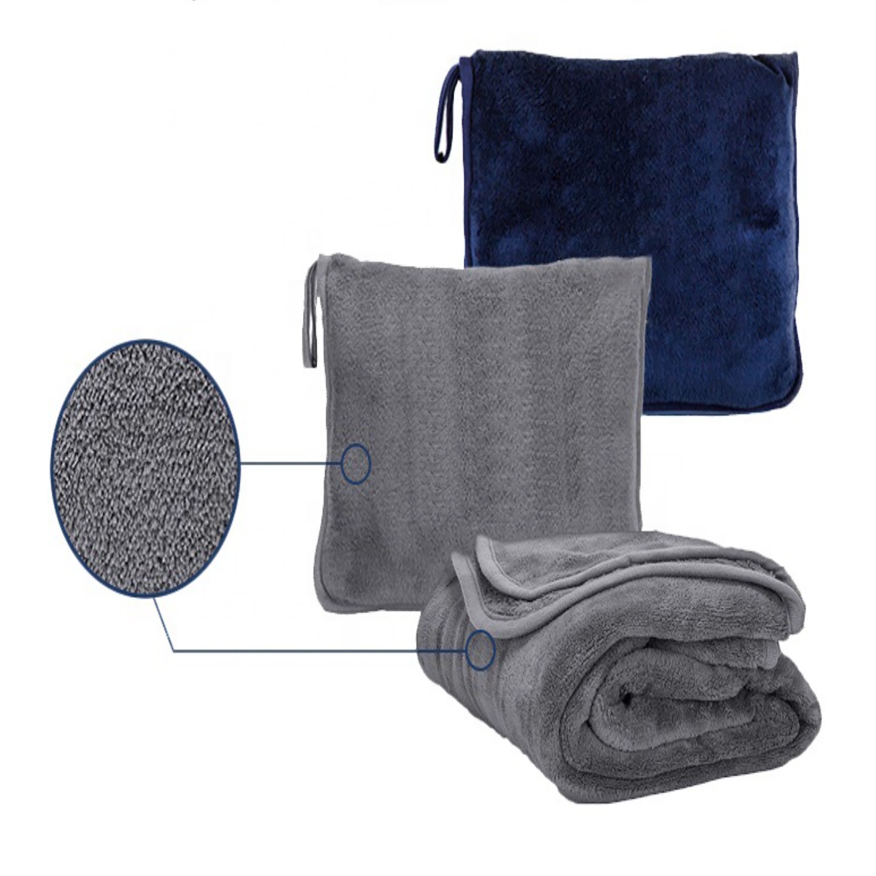 Portable 2 In 1 Multi Functional Cuddle Blanket 2