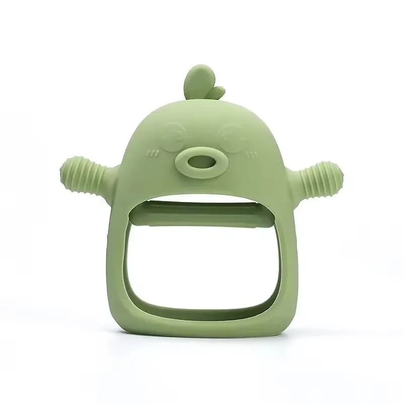 Food Grade Silicone Duckling Baby Teether 2