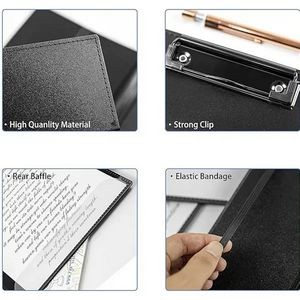 Foldable Clipboard with Storage Compartment and Plastic 11