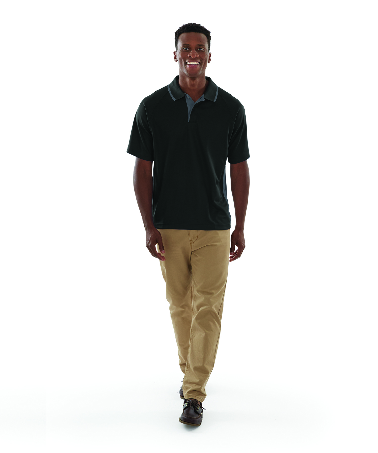 Men's Color Blocked Wicking Polo