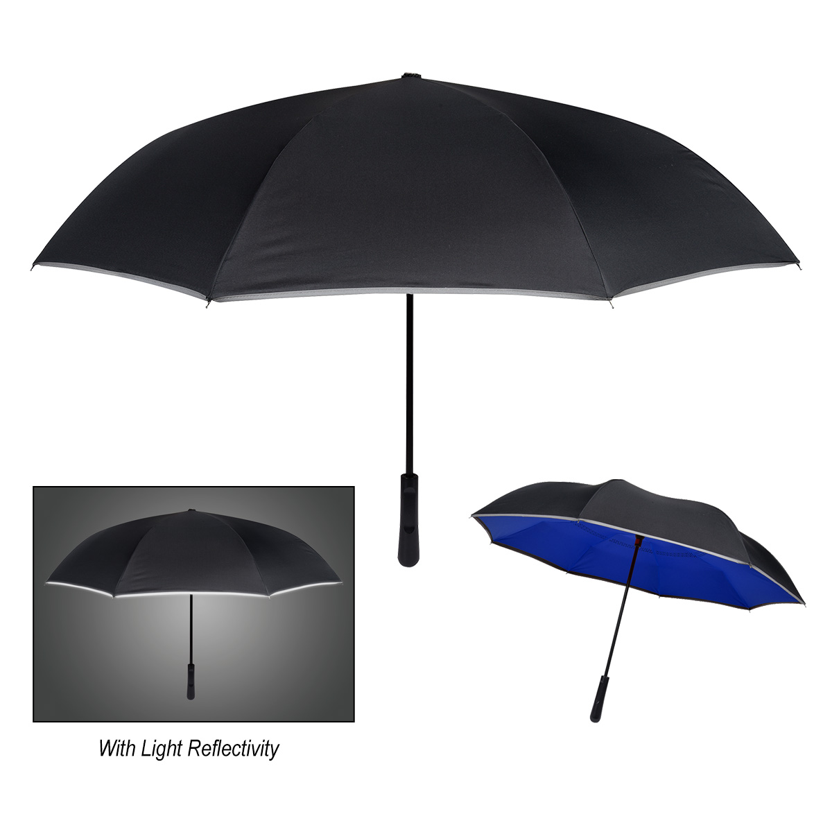 48" Arc Reflective Edge Inversion Umbrella 10