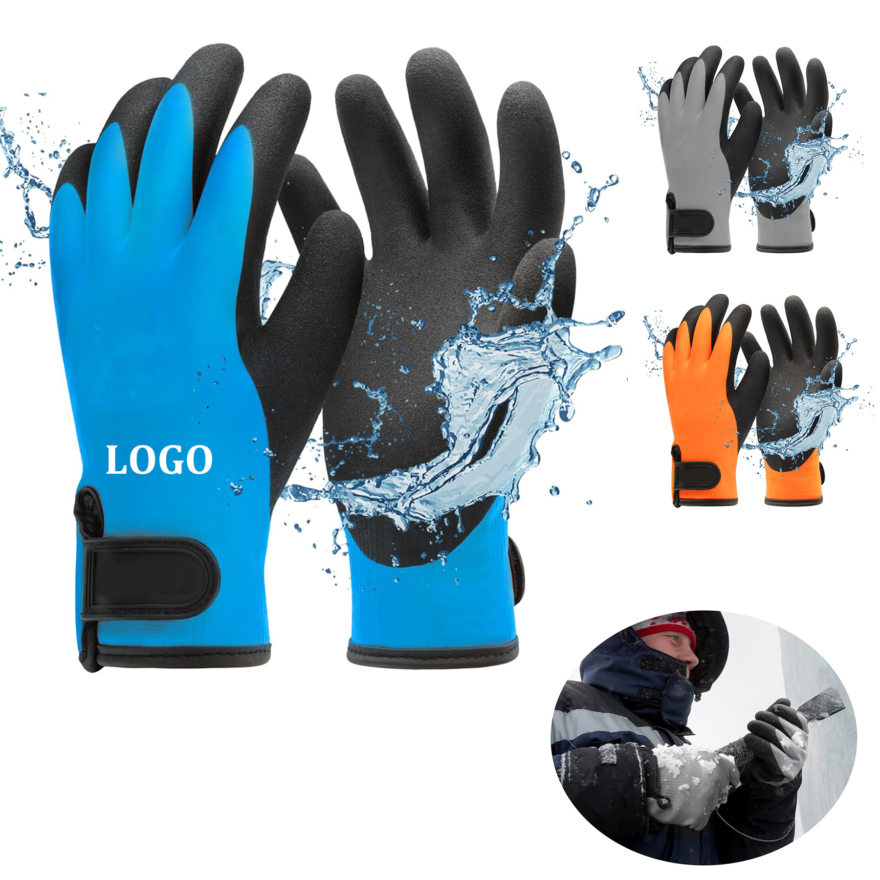 Waterproof Insulated Latex Gloves 5