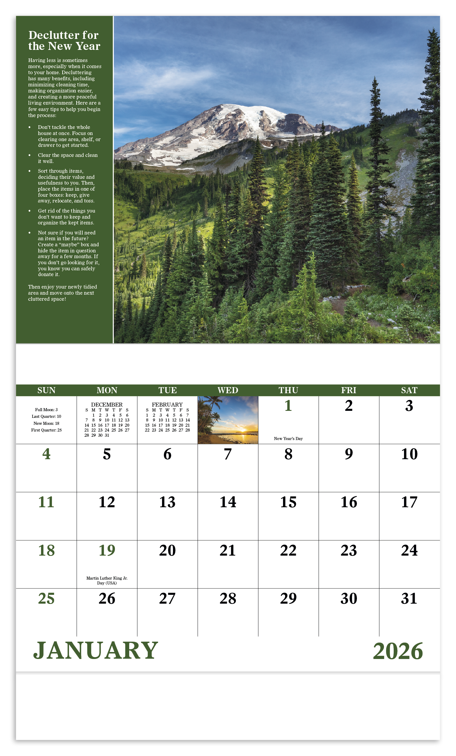Good Value™ Healthy Living - Stapled Calendar 4