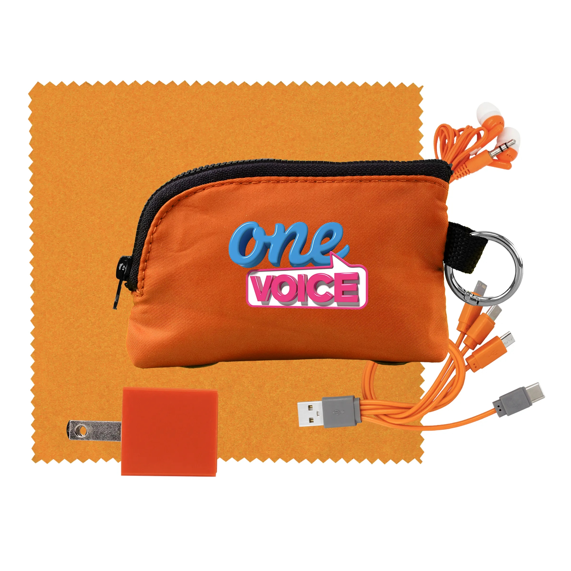 Zip Around Cable, Cloth, Wall & Ear Bud Kit 15