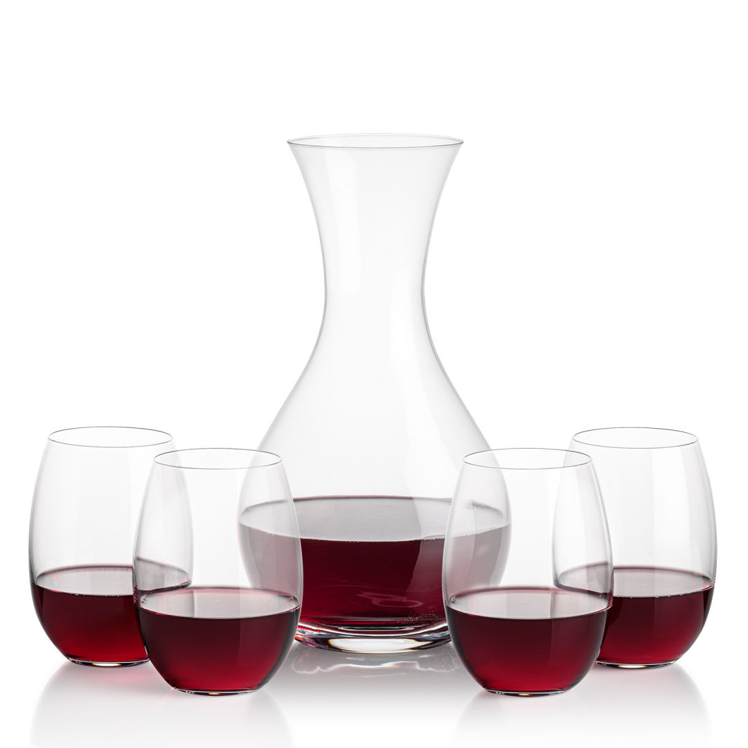 Adelita Carafe & Carlita Stemless Wine 7
