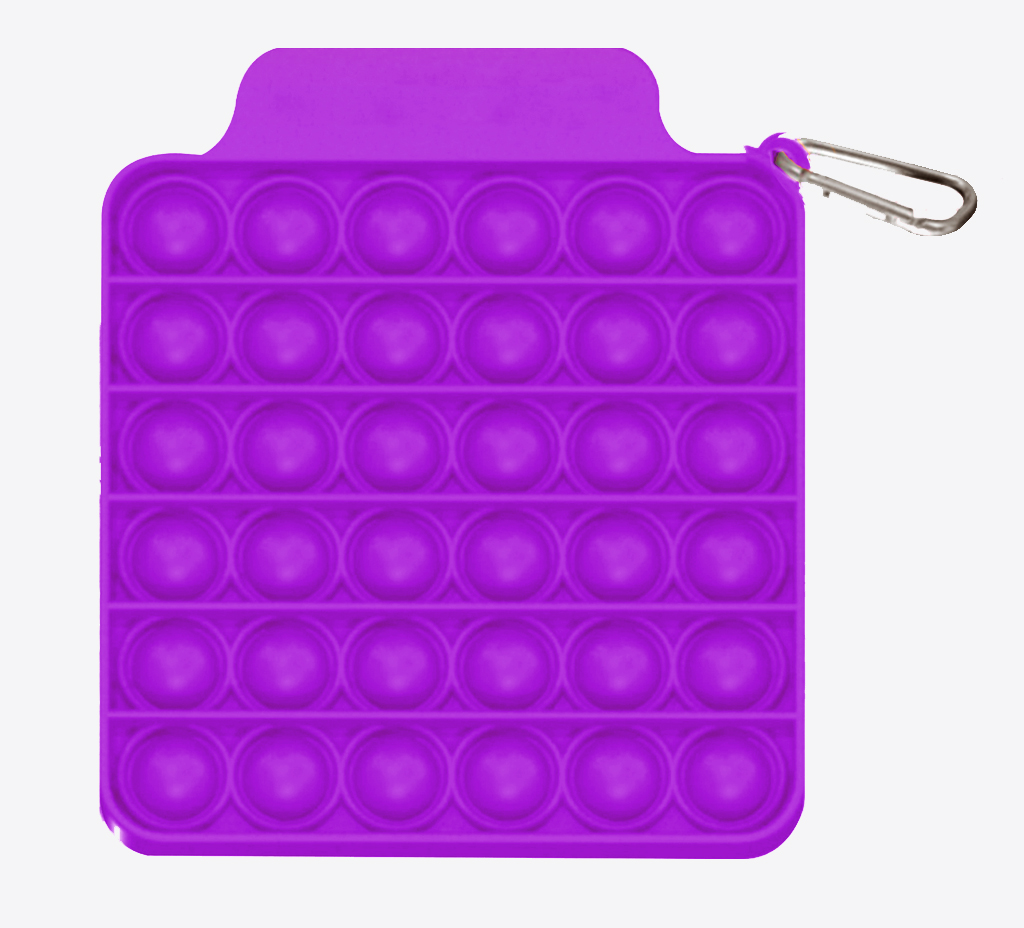 Pop It Fidget Toy - Square w/ Carabiner 22