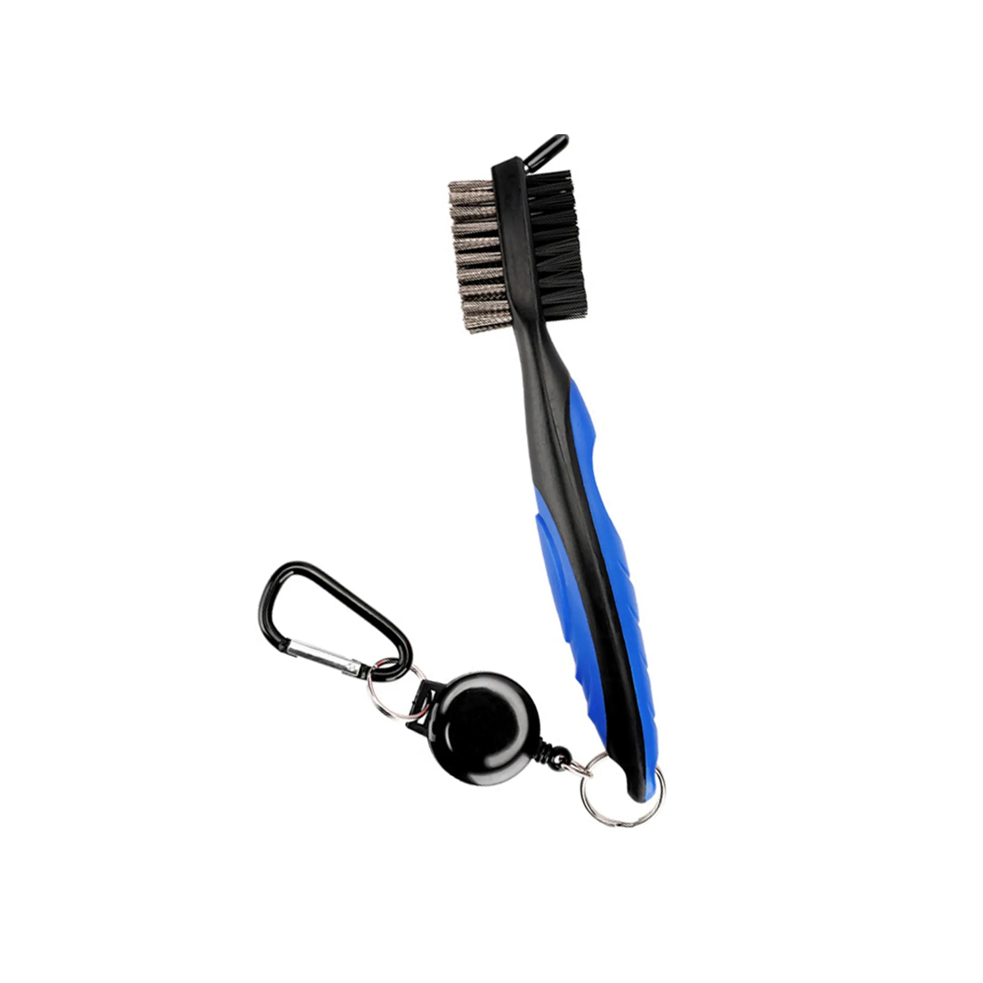 Golf Club Brush W/Retractable Zip-line Carabiner 8