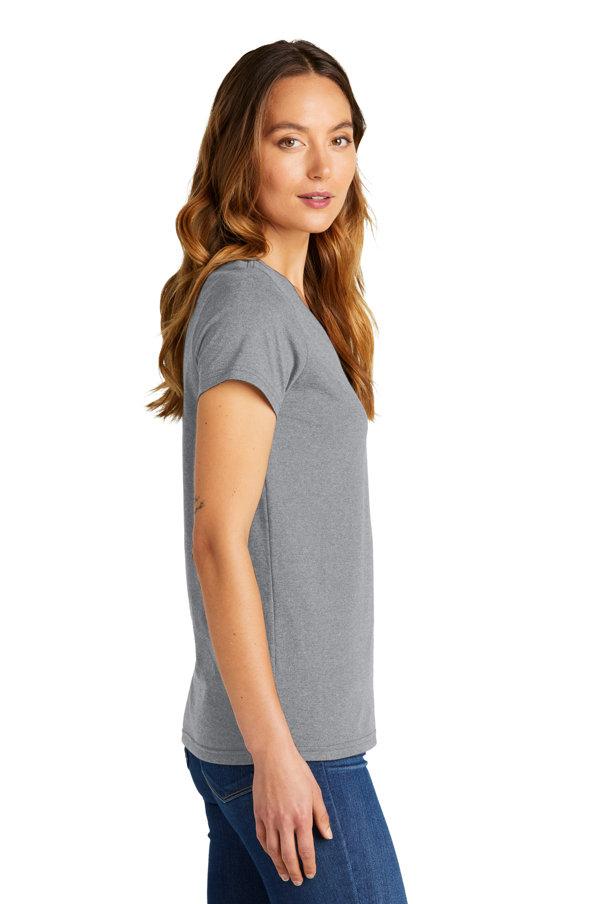 District Women's The Concert Tee V-Neck DT5002 20