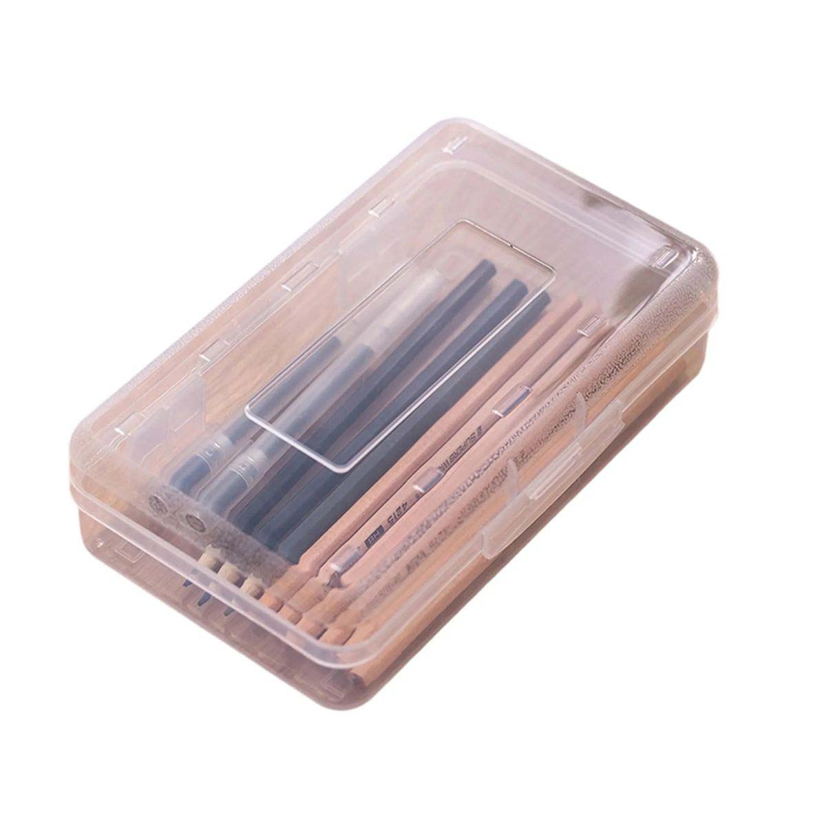 Transparent Storage Box for Desk Supplies 8