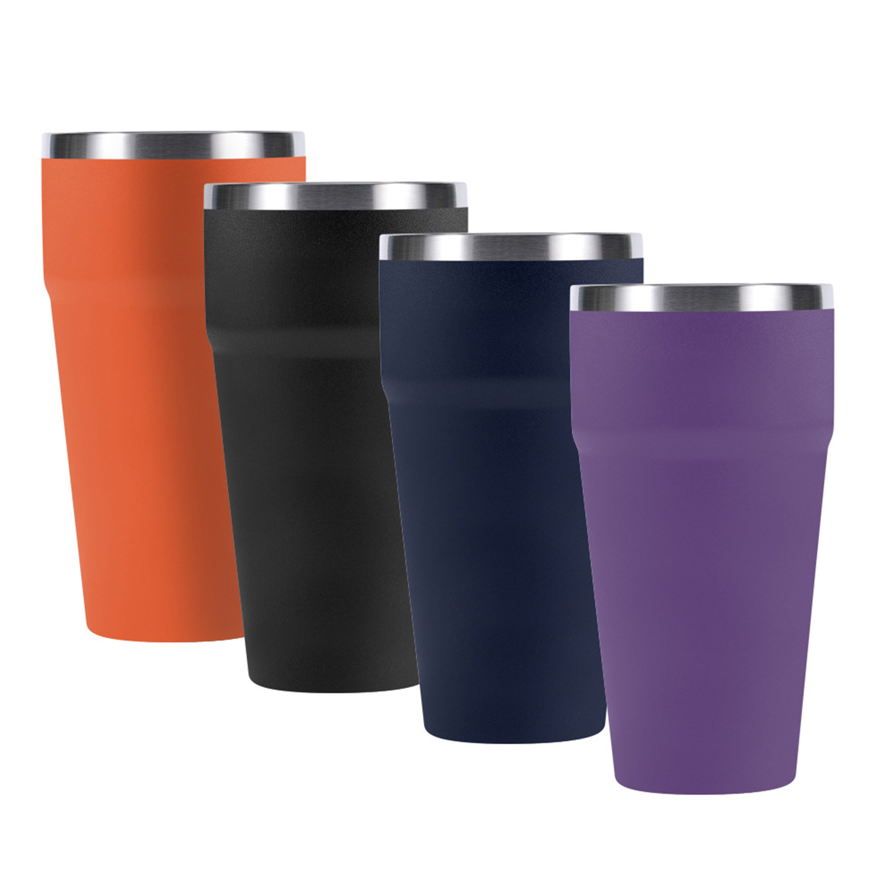 Colorful 20 Oz Insulated Mug With Lid 2