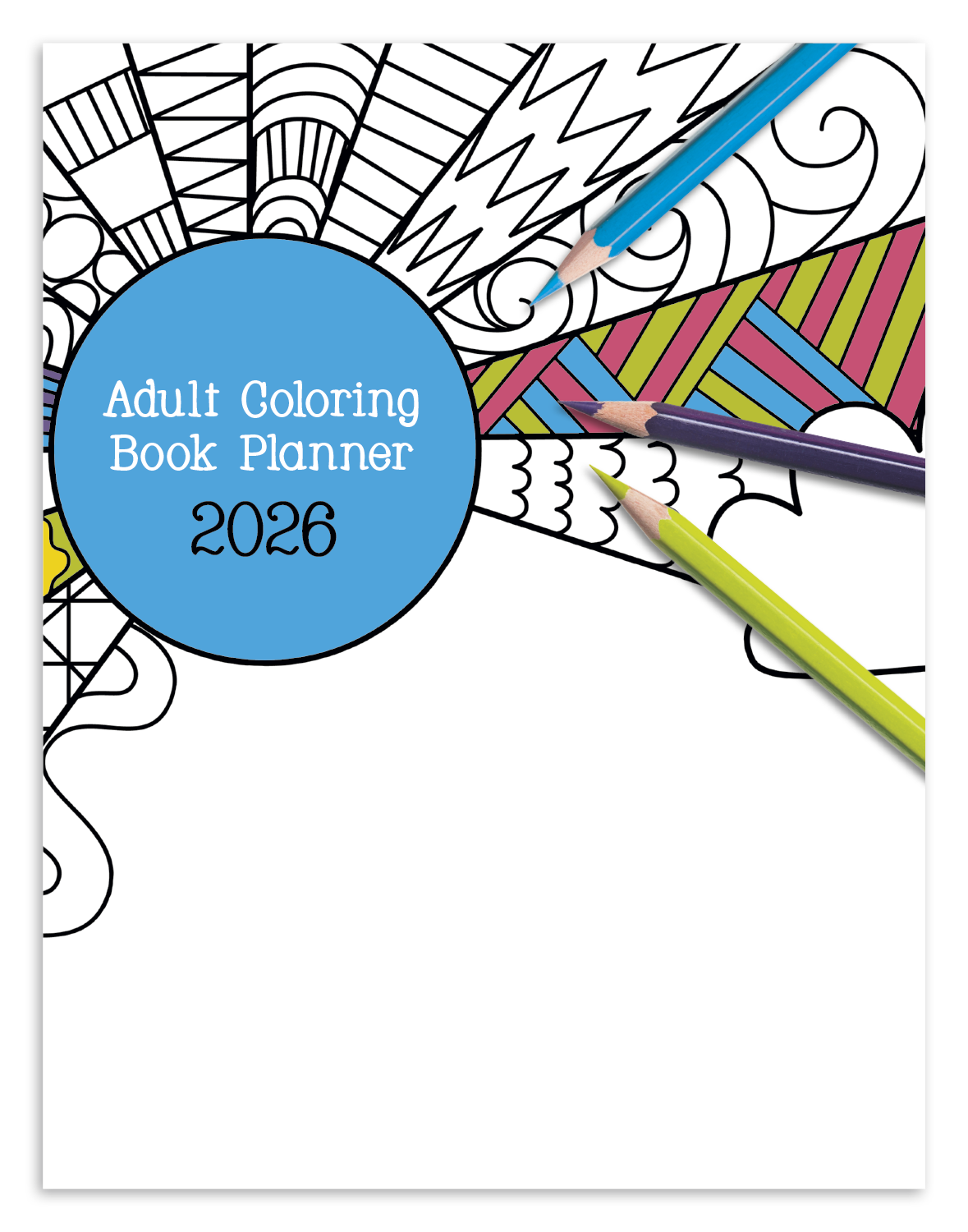 Good Value™ Adult Coloring Book Planner 4