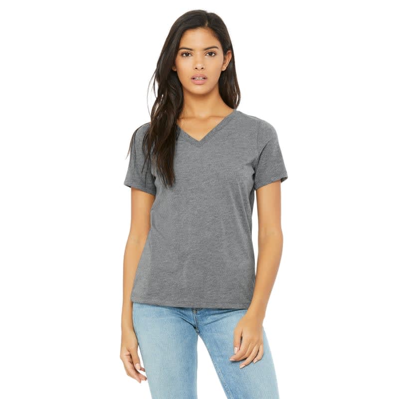 Bella + Canvas Ladies' Relaxed Triblend V-Neck T-Shirt 2