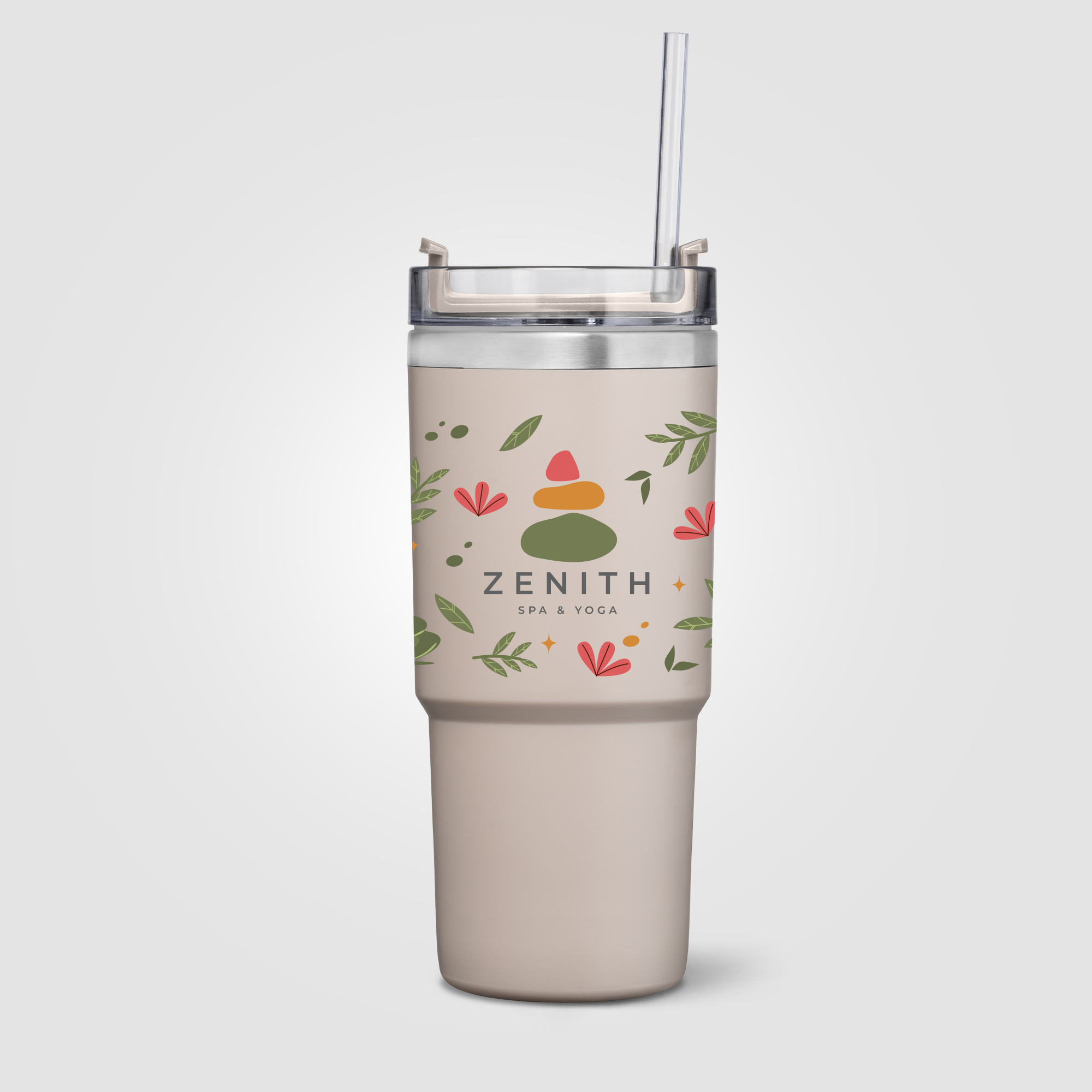 Rime Recycled Stainless Steel Double Wall Leakproof  Straw Tumbler - 25oz 4