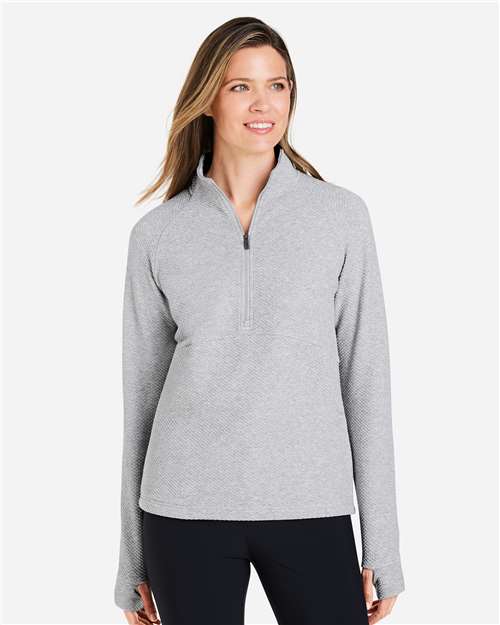 Women's Spirit Textured Quarter-Zip Pullover - NE725W 21