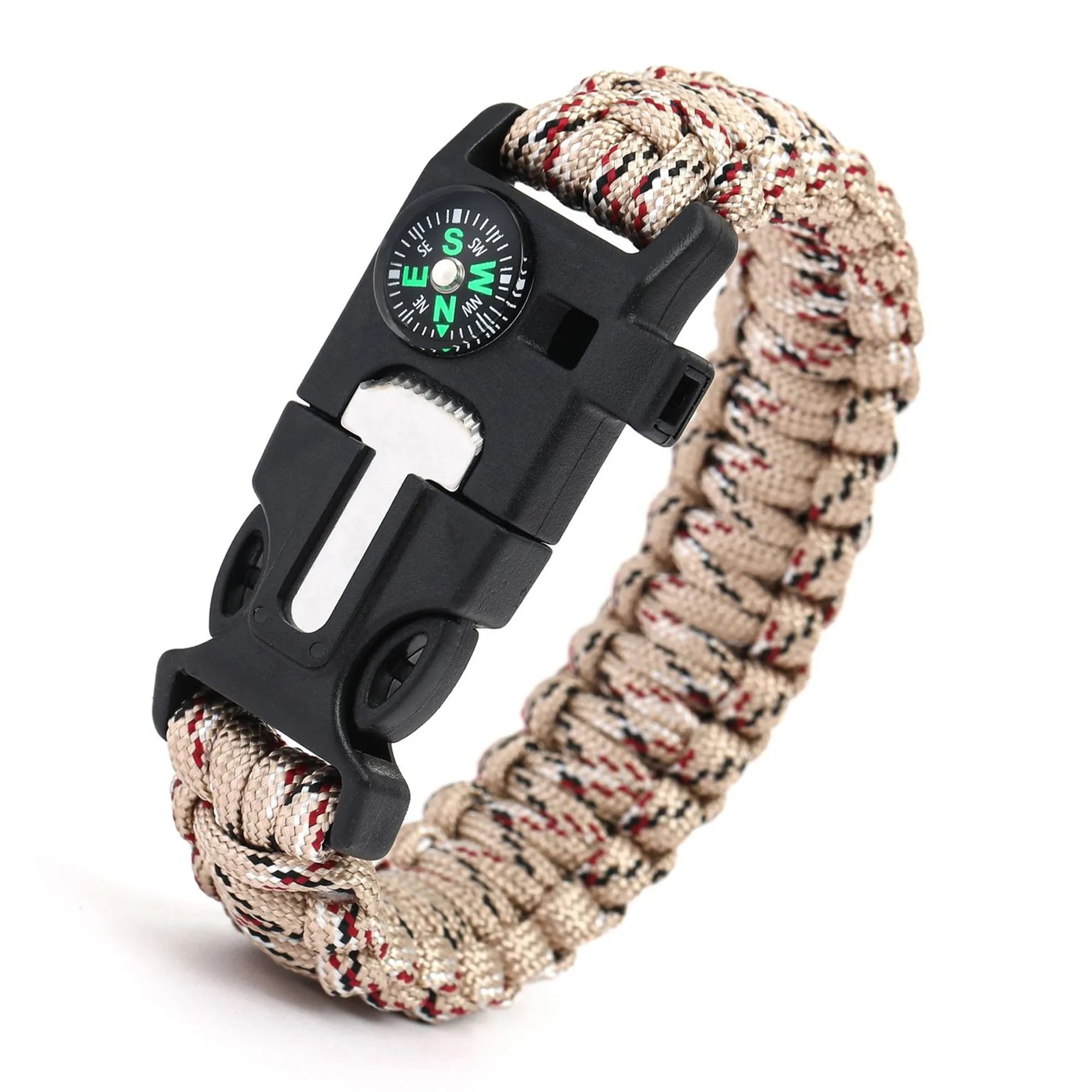 5-in-1 Outdoor Survival Rope Keychain 9