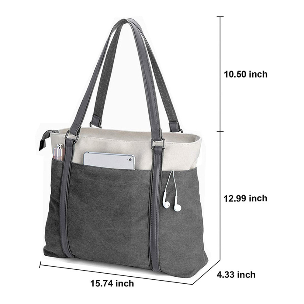 Tote Shoulder Bag For Women, custom tote bag with logo imprint 5