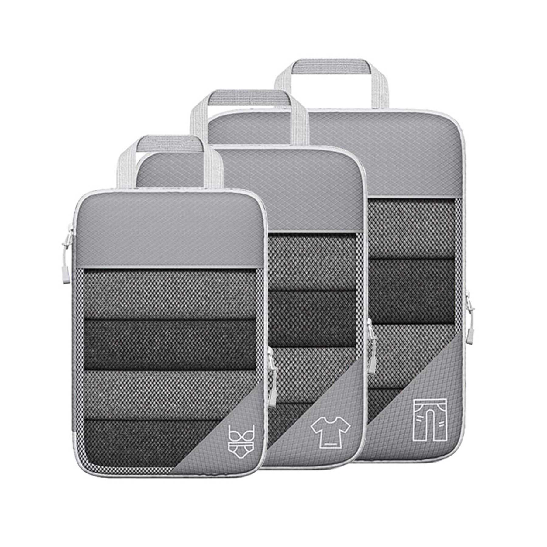 3 Pieces Compression Travel Bags 8