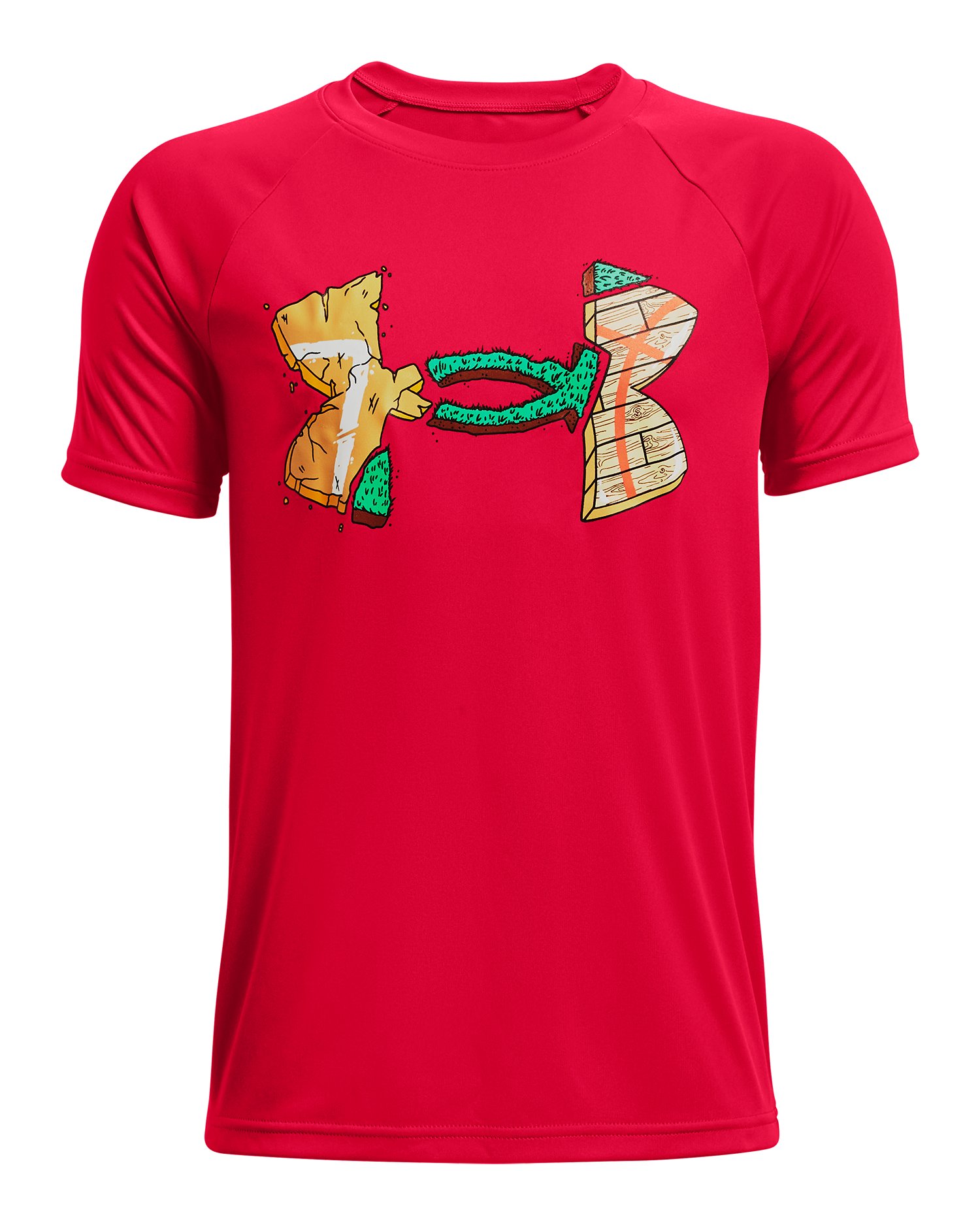 Boys' UA Tech Logo Sport Fill Short Sleeve 2