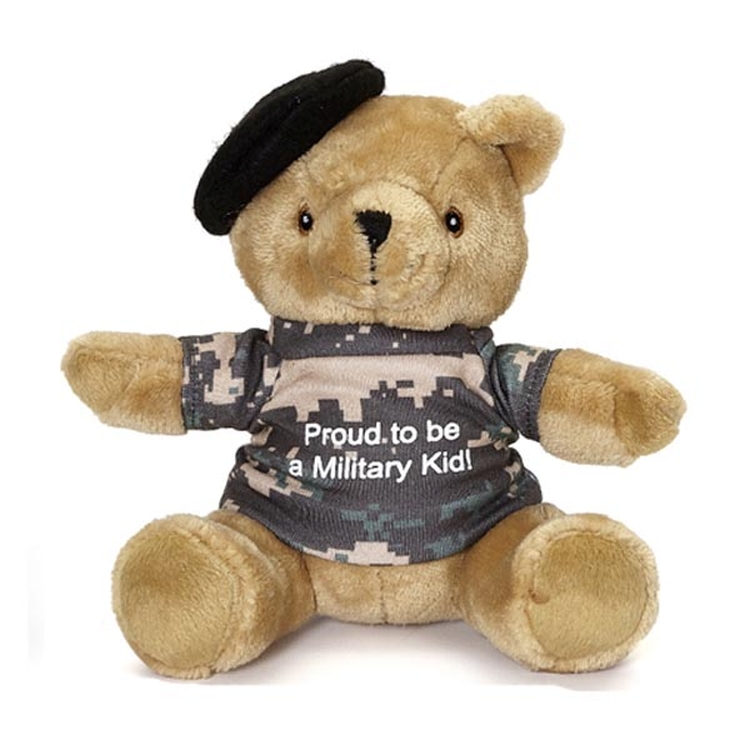 7" Military Bear with Beret 2