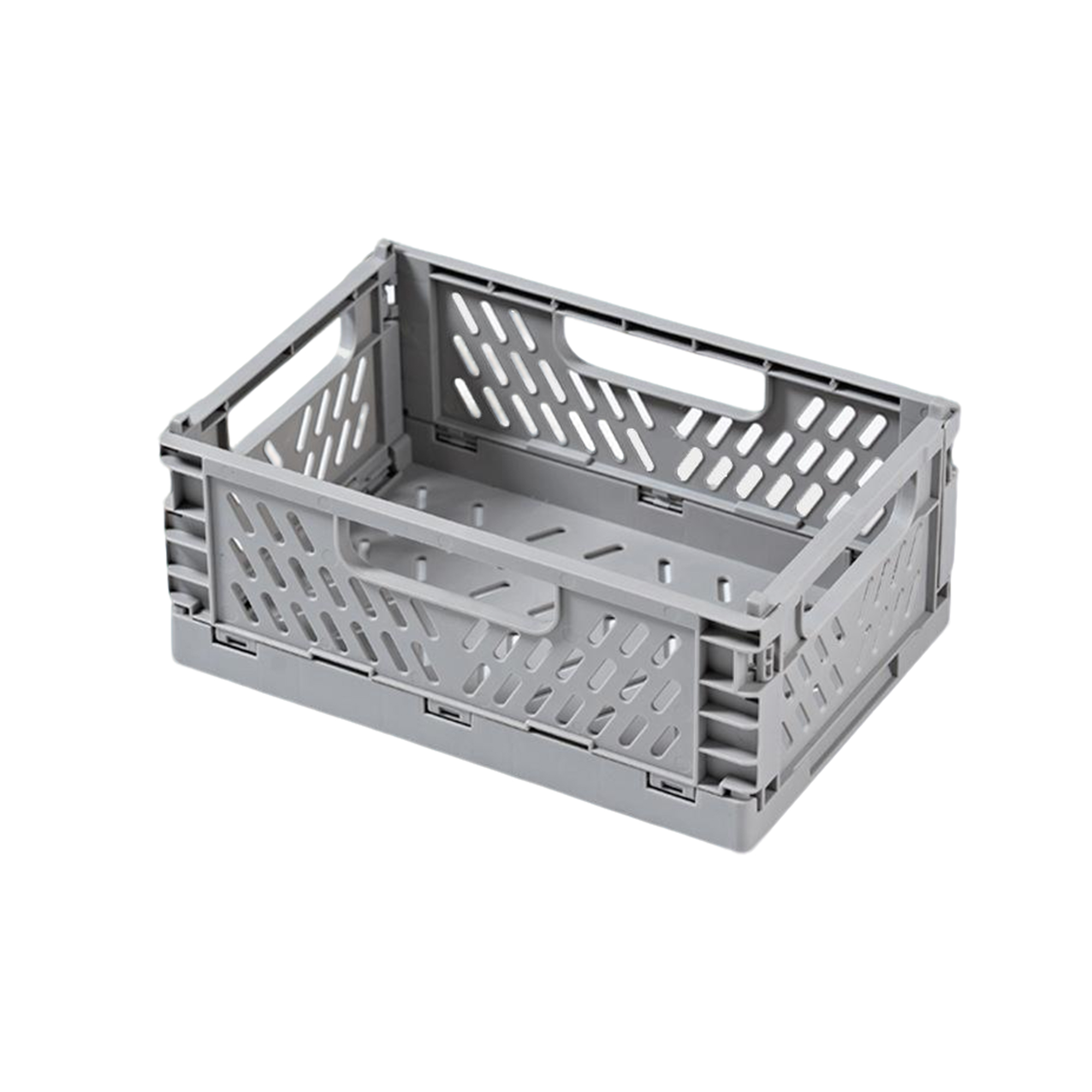 Mini Folding Storage Basket With Handle Polypropylene 6" 4
