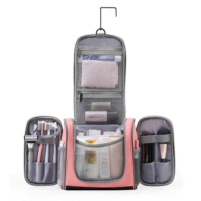 PU Hanging Travel Toiletry Bag & Makeup Cosmetic Organizer 6