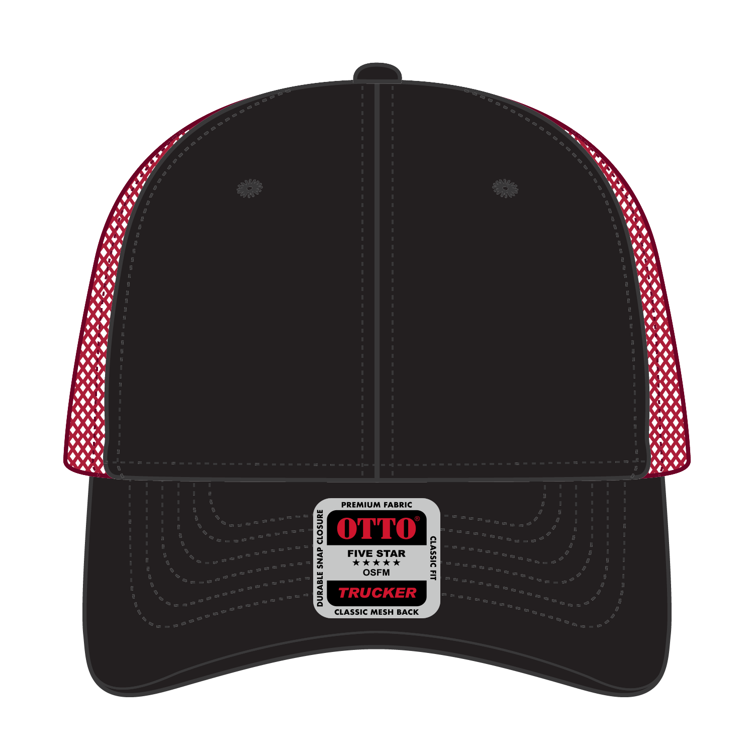 OTTO CAP® 6 Panel Low Profile Mesh Back Trucker Hat 23