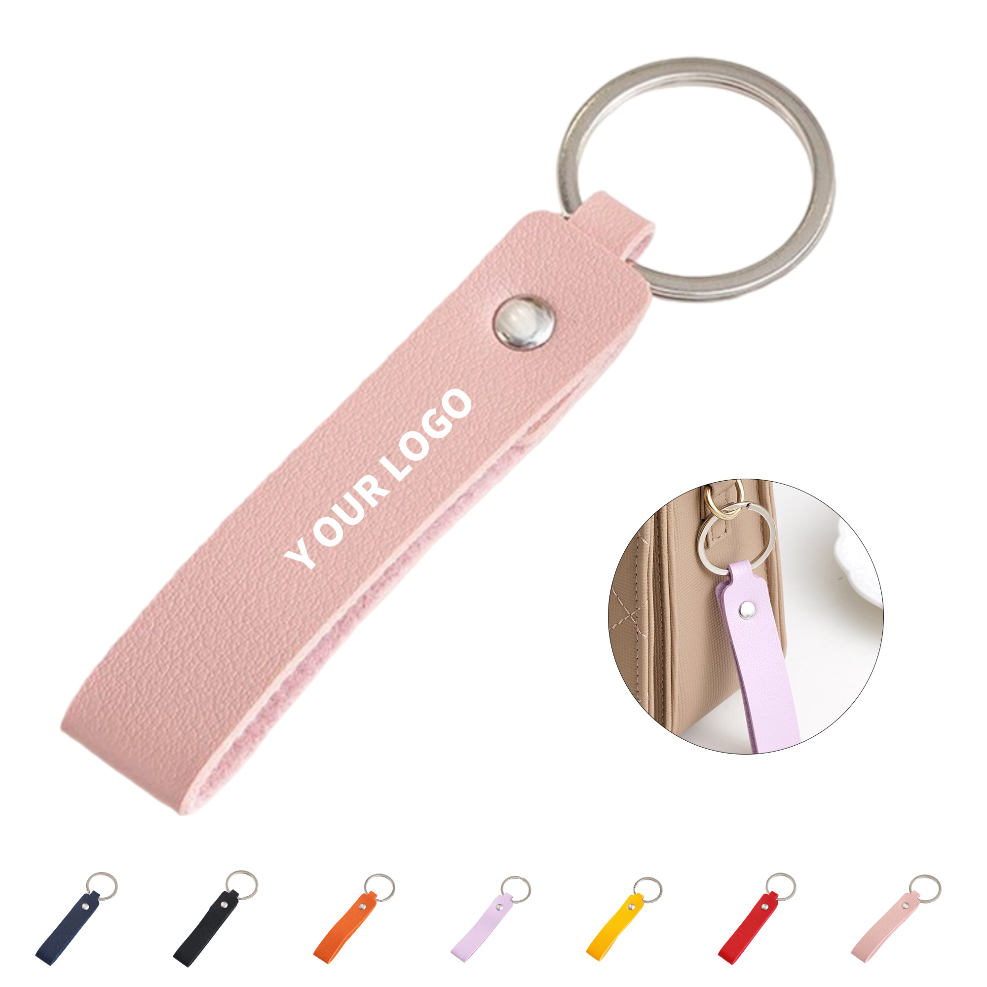 Slim Leather Keychain 7