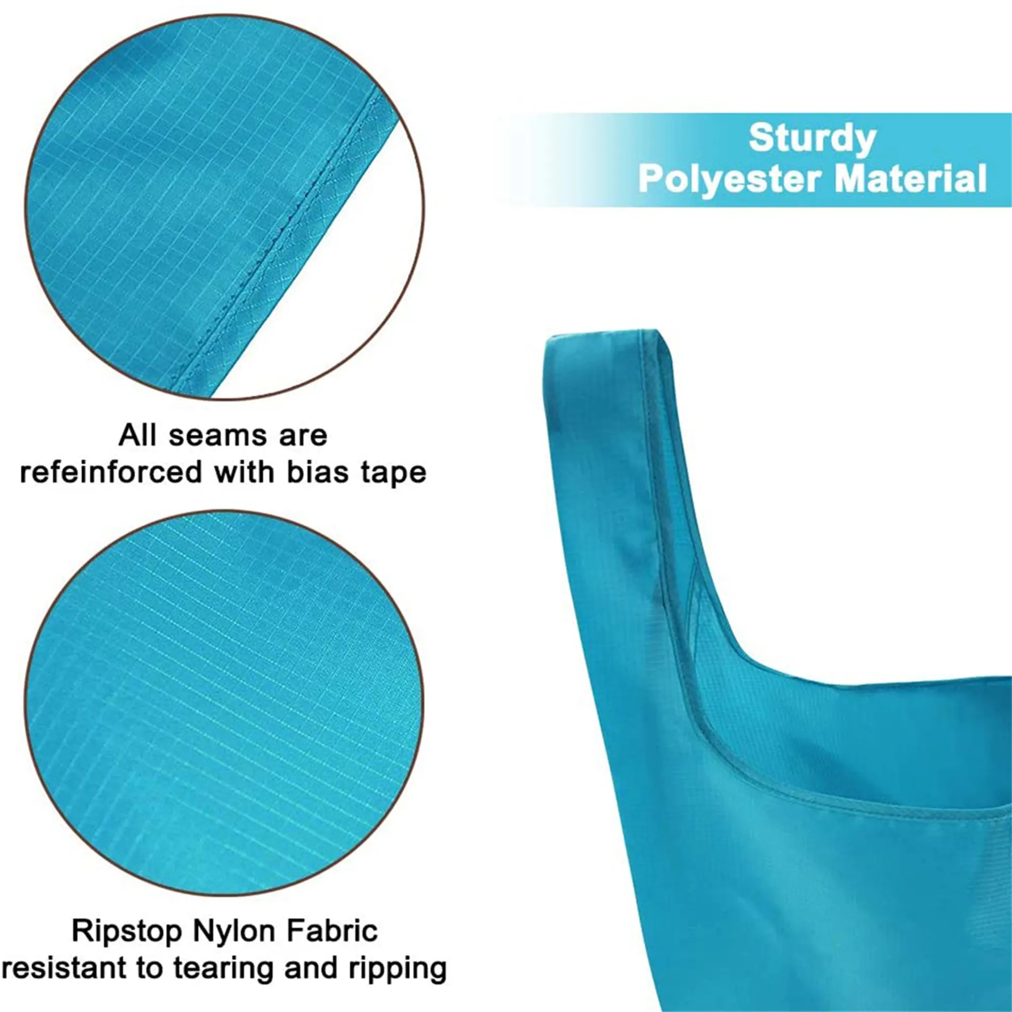 Reusable Foldable Shopping Tote Bag 3