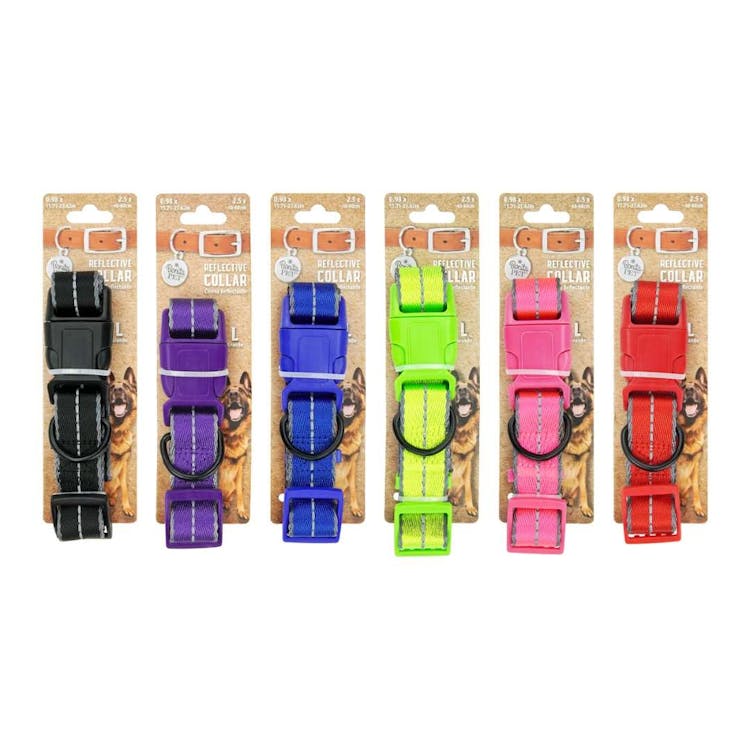 Reflective Dog Collars - Large Neon 1
