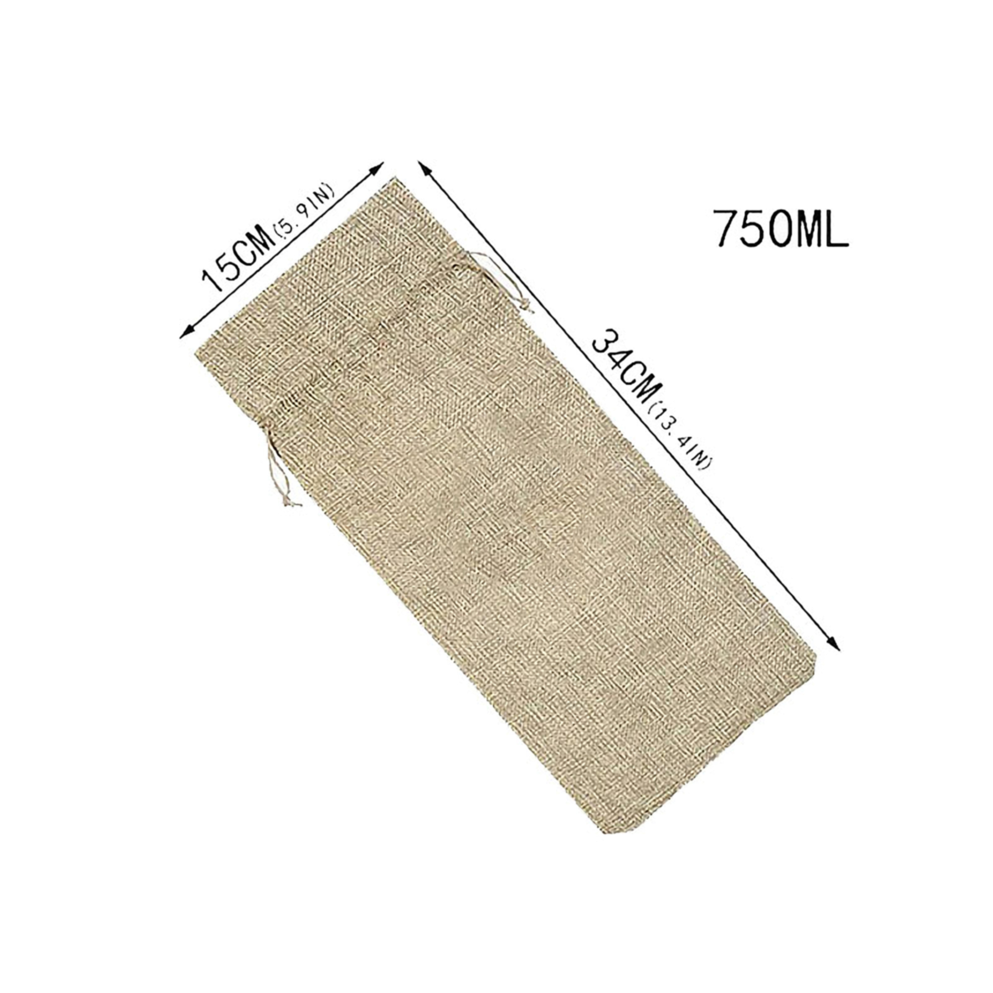 Natural Jute Wine Gift Bag 2