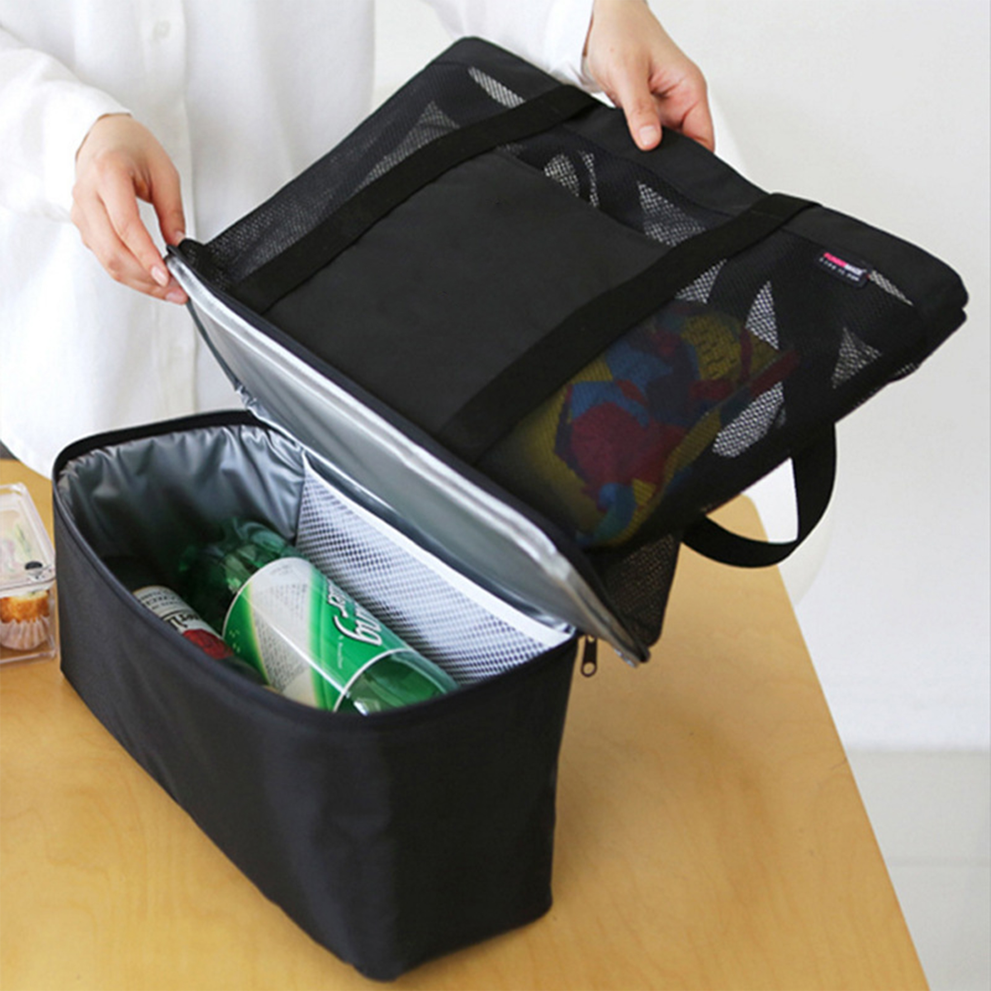Mesh Cooler Tote Bag 4