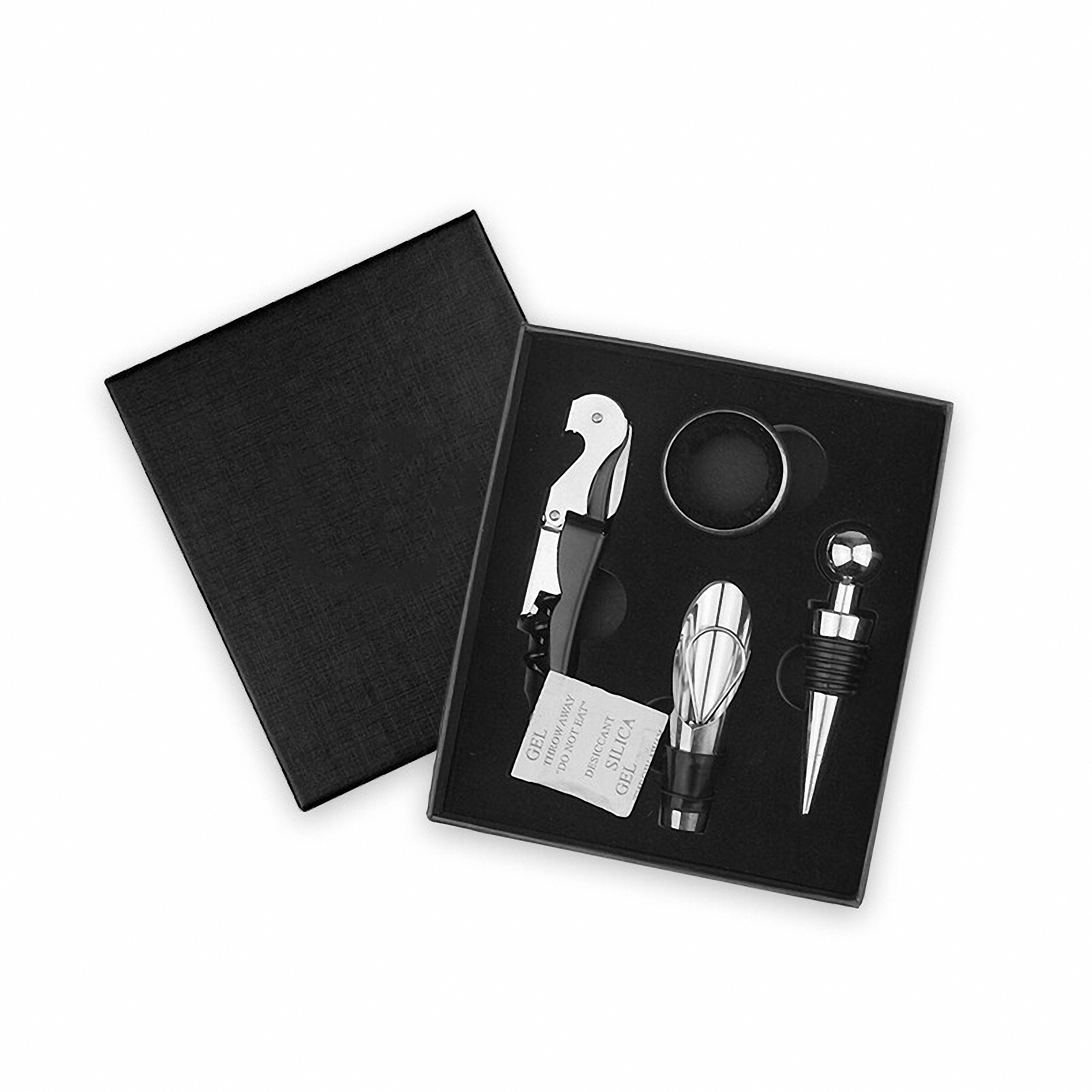 Wine Bottle Opener Set with 4 Tools in Gift Box