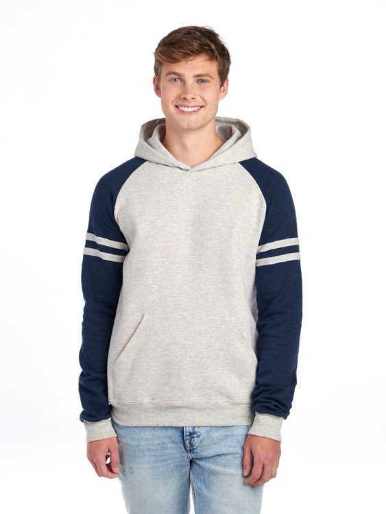JERZEES NuBlend® Unisex Varsity Color-Block Hooded Sweatshirt 6