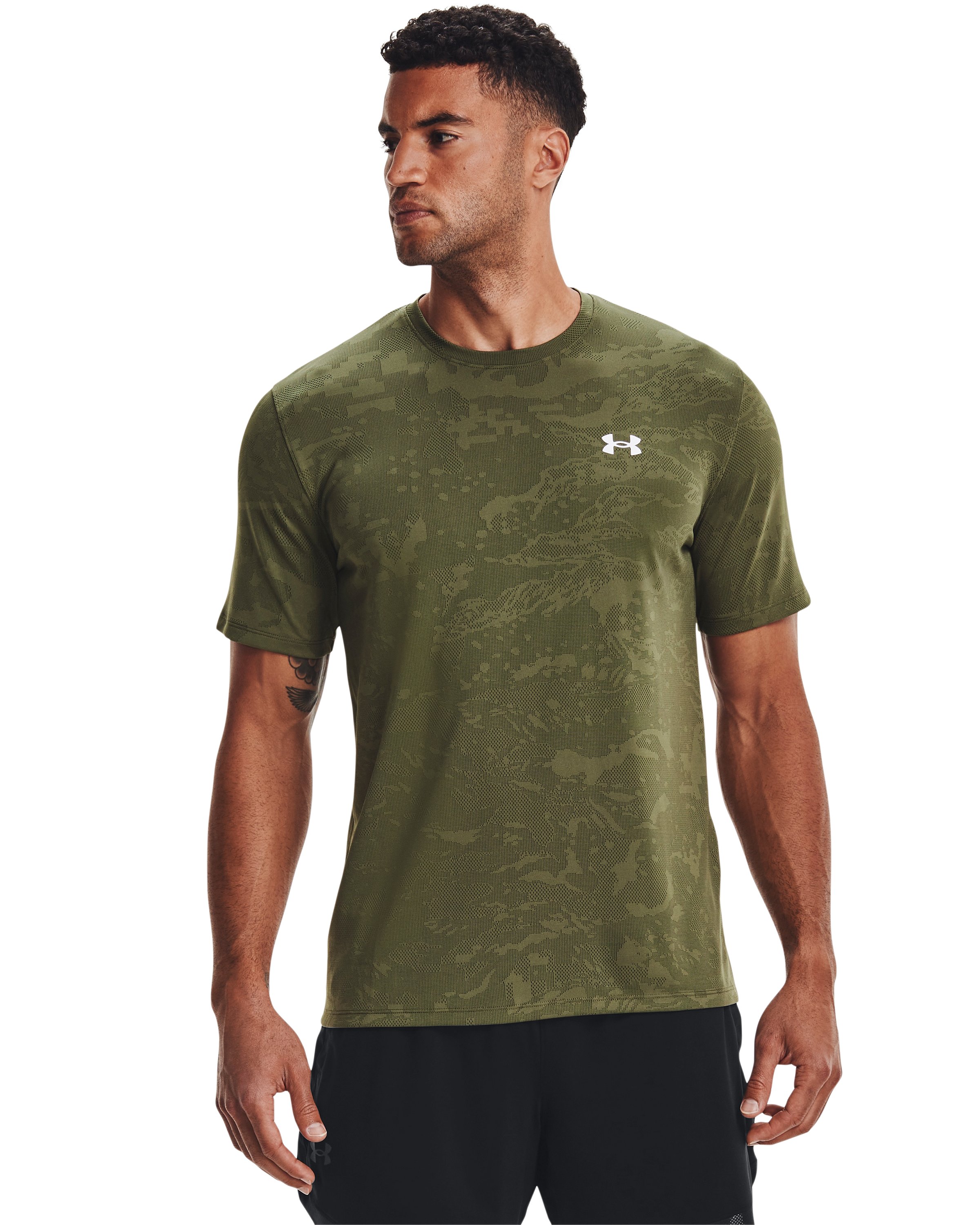 UA Vent Camo Men's Training Short Sleeve 3