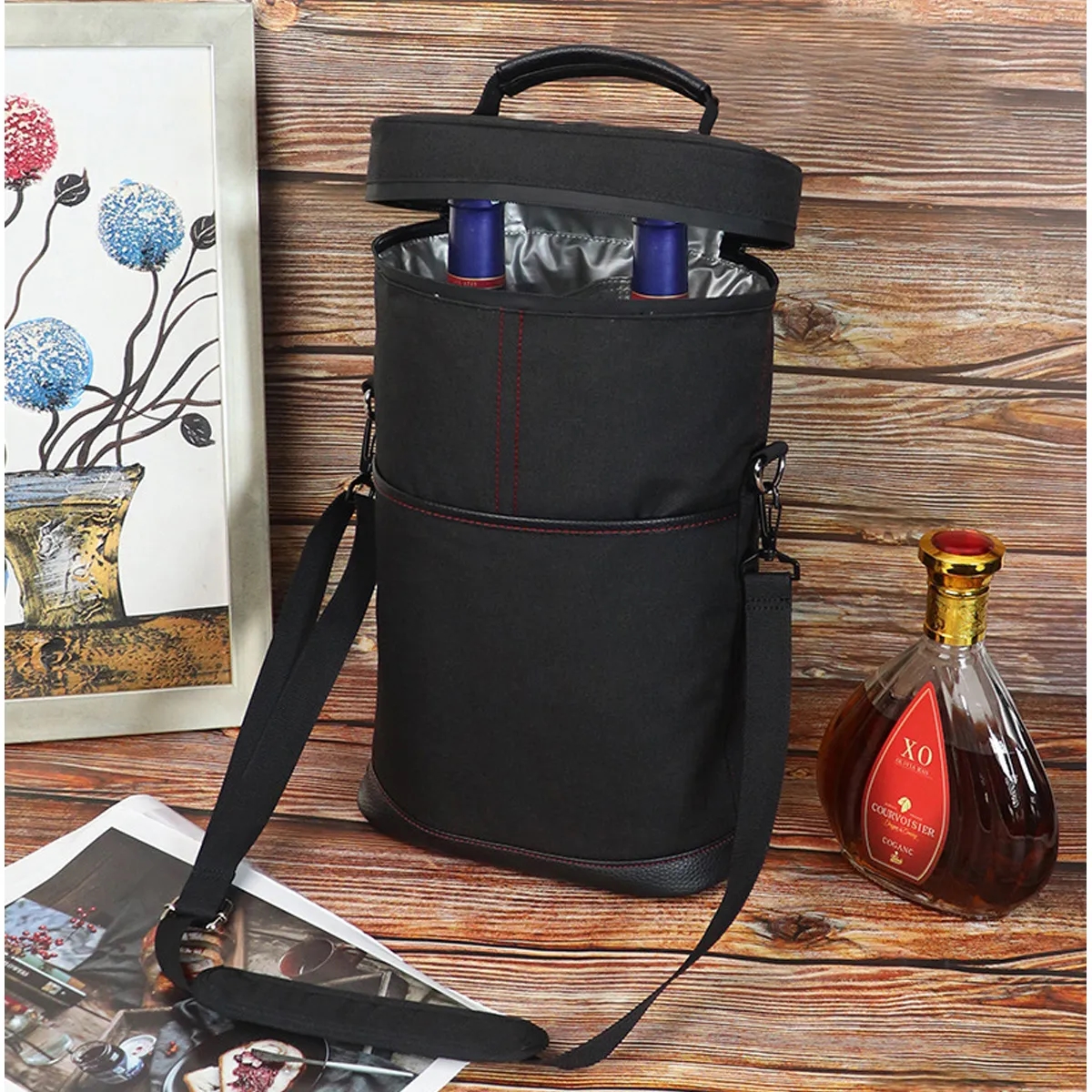 Wine Tote Insulated Cooler Carrying Bag Storage Bracket 3