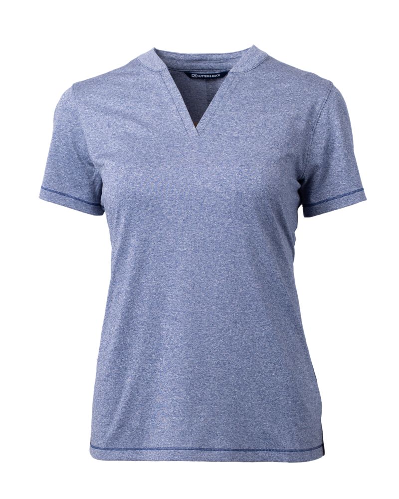 Cutter & Buck Forge Recycled Four-Way Stretch Heathered Womens Blade Top 6