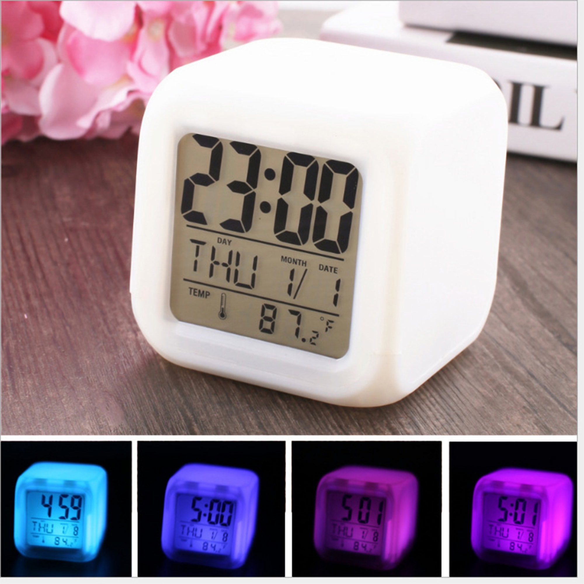 LED Color-Changing Alarm Clock 1