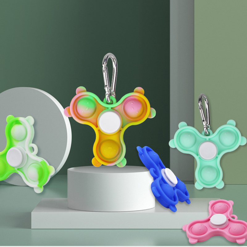 Popper Fidget Finger Spinner keychain 4