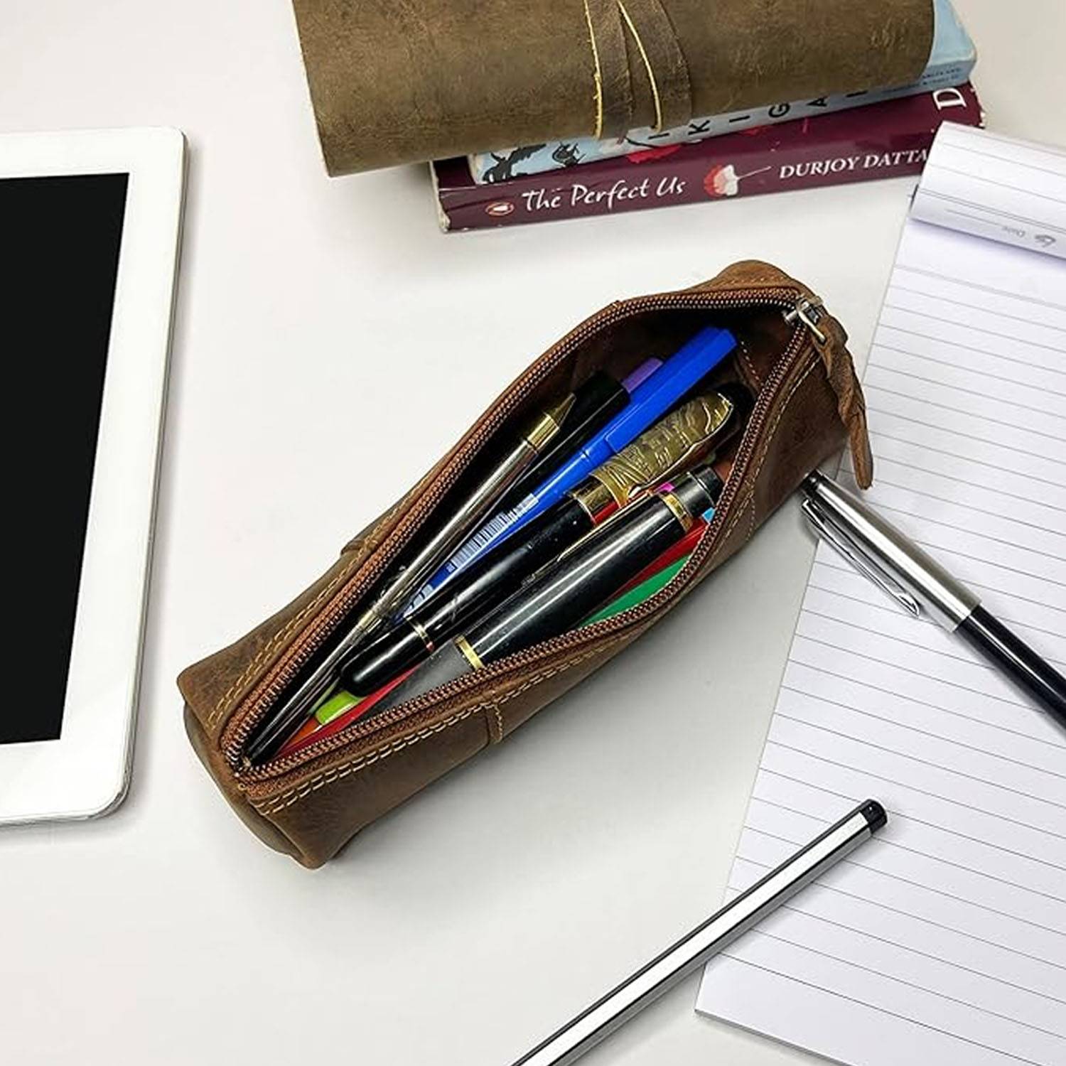Genuine Leather Pencil Case 3