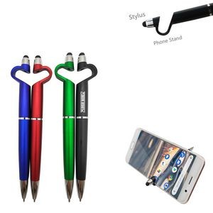 Black Pen With Integrated Phone Stand 4