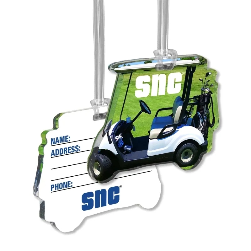 Custom 1/4" Acrylic Write-On Luggage Bag Tags 6